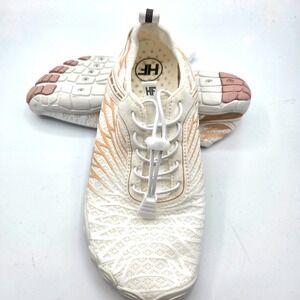 Hike Footwear HF Barefoot Hiking Shoes Lightweight White Peach Womens Size 5